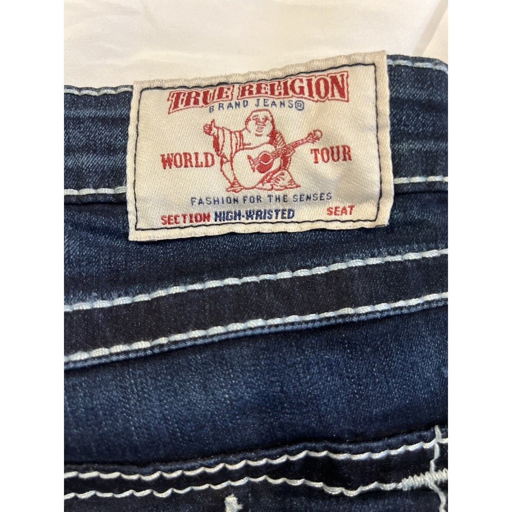 True Religion Dark Blue High Rise Jeans - Picture 9 of 13
